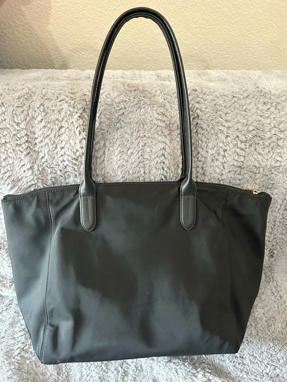 Michael Kors Black Tote with Gold Accents